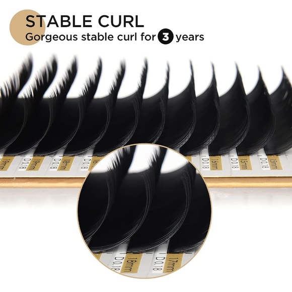 Eyelash Extensions,Individual Lashes, 0.15 Thickness D Curl Mixed Tray(8-15mm) - Picture 4 of 9